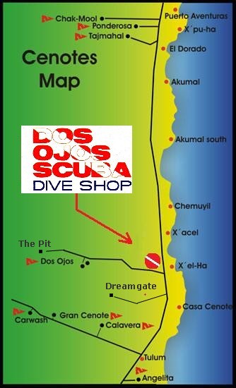 Cenotes Map